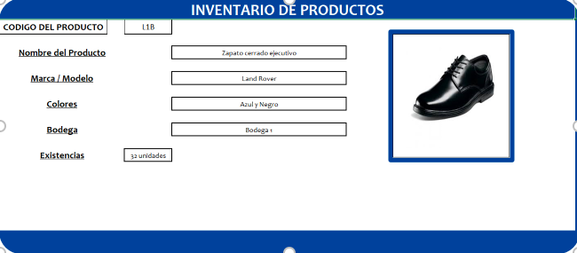 Listado Inventario de productos con imágenes 